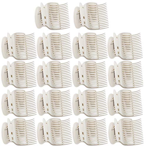 18 Pieces Hot Roller Clips Plastic Hair Curler Claw Clips Replacement