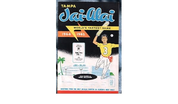 1964 65 Jai Alai Program Tampa Fl Various Amazon Com Books