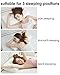 Jiaao Memory Foam Pillow for Neck Pain Orthopedic Contoured Support Pillow for Sleeping, Best Bed Pillow for Side & Back Sleepers, Including Removable Cover with Invisible Zipper (Standard, white)
