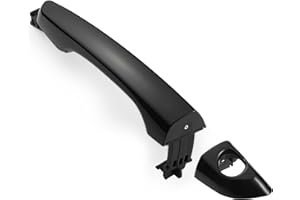 Lcyolada Front Left Driver Side Exterior Door Handle Compatible with Hyundai Elantra 2017 2018 2019 2020 - Without Smart Key Entry - Black