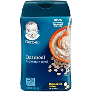 Gerber Single-Grain Oatmeal Baby Cereal, 8 Ounces (Pack of 6)