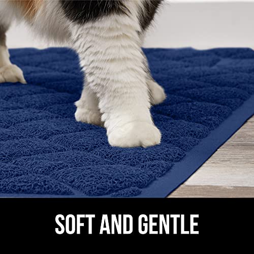 Gorilla Grip Thick Cat Litter Trapping Mat, 32x32, Less Waste, Traps