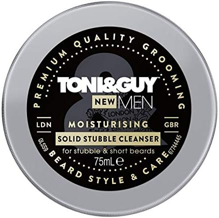Toni&Guy Moisturising Solid Stubble Cleanser 75ml, Black