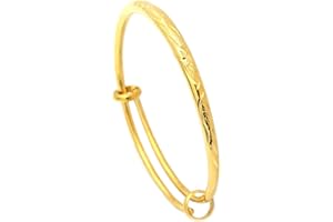 Pitmmord Fashion Dragon Phoenix Pattern Adjustable Cuff Bracelet 18K Gold Plated Circle Bracelet