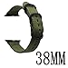 For Apple Watch Band,ViCRiOR 38mm Woven Nylon NATO iWatch Band Replacement Strap with Adapters for Apple Watch 38mm Series 1, Series 2 and Series 3, Navy Green