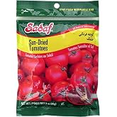 Sadaf Sun Dried Tomatoes - Sundried Tomatoes Dry Packed for Cooking and Food Flavoring - Dried Tomato Strips - Kosher and Halal - 3 Oz resealable bag