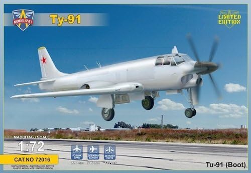 1/72 Russian Tupolev Tu-91 boot prototypes aboard Bomber plastic model MVT7216