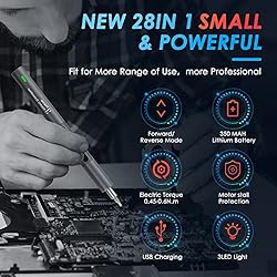 WOTOW Electric Screwdriver, (Newest) 28 in 1 Mini