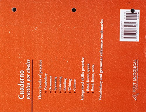 Avancemos Cuaderno Practica Por Niveles Student Edition Level 1 