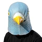 CreepyParty Deluxe Novelty Halloween Costume Party Latex Bird Head Mask Pigeon