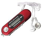 TOOGOO(R)8G USB Flash Drive MP3 Player FM Walkman red