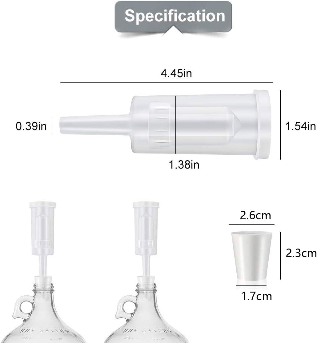 Yaootely Fermentation Airlock 6 Pack Brewing Airlock Wine Beer Airlock