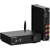 SMSL DA100 Power Amplifier 100W TI TAS5827 *2 Class D Amplifier Stereo Amp | High/Low-Pass 2.1 Sub Bluetooth 5.3 Electronic Volume Control EQ Adjustment BT/USB/HDMI(ARC)/Opt/Line in For Passive speakers