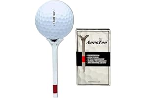 Aero Tee - The First -Ever Golf Tee That Utilizes Airflow from Your Clubhead - Significant Improvement of Your Tee Shot - Engineered and Designed with AI - Patented USGA Approved Equipment