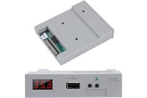ZOPSC 3.5" USB Floopy Emulator Drives FAT32 Built-in Memory for 1.44MB Floppy Disk Drive SFR1M44-U100 SSD Floopy Drive Emulator