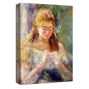 Canvas Wall Art Dance in The Country by Pierre-Auguste Renoir Canvas Prints Home Artwork Decoration for Living Room,Bedroom - 12x18 inches
