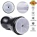 Male Masturbator Masturbation Cup Anal & Exciting Particle 3D Realistic Silocone Sex Toy for Male Masturbation Black Louviva