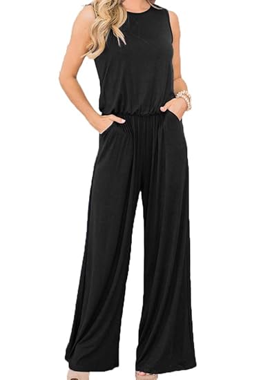 black pants romper with pockets