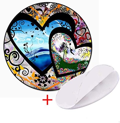 Expanding Stand Cell Phone Holder,Pop Out Phone Grip and Stand for Smartphones and Tablets-Love