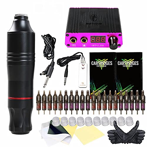 BZTANG Cartridge Tattoo Machine Atom Pen Kit, Rotary Tattoo Machine ...