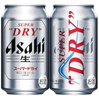 Super Dry Asahi Beer, 11.8 fl oz (350 ml) x 24 Bottles, Dry, Raw