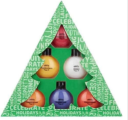 Fruity Shower gel Gift set including Strawberry and Raspberry, Lemon and Tea Tree, Coconut, Orange and Satsuma, Cherry and Almond and Lime and Ginger 6 x75ml