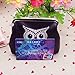 Mikey Store Women Lady Retro Vintage Owl Small Wallet Hasp Purse Clutch Bag
