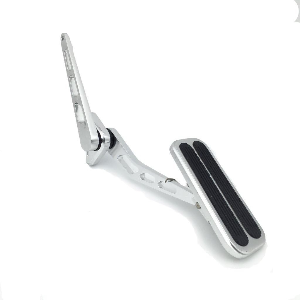 XL Series Aluminum Throttle Assemblies and Pedal Pads Silver