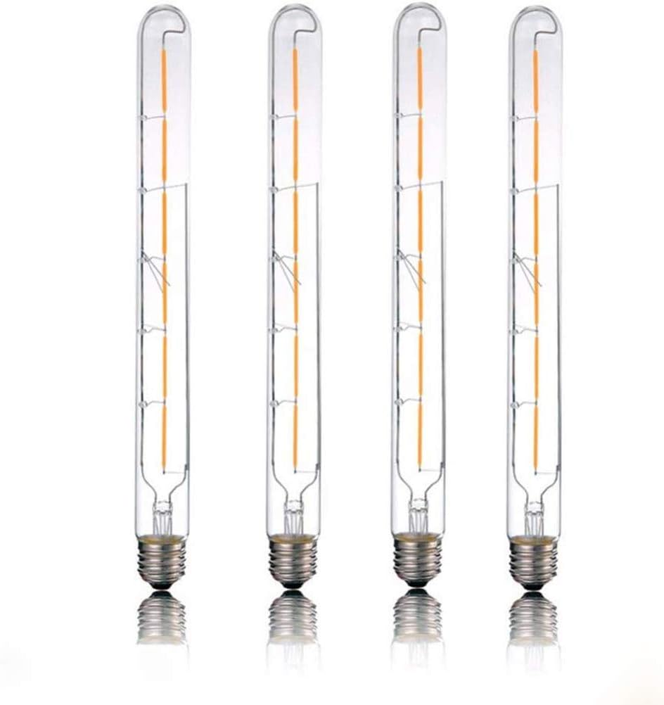 T30 300mm Filament LED Edison Light Bulb 6W Filament Light Bulb Edison Tubular Clear Bulb Retro Ultra Yellow 2200K/220V, for Home Dimmable Bulb,2pcs