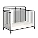 Little Seeds Monarch Hill Hawken 3 in 1 Convertible Metal Crib, Black