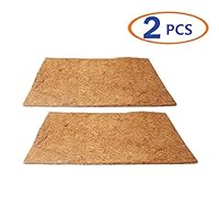 Hamiledyi Reptile Carpet Natural Coconut Fiber Tortoise Carpet Mat for Pet Terrarium Liner Reptile Supplies for Lizard Snake Chamelon Turtle Bedding Bunny Rabbit Mat (2sheets)