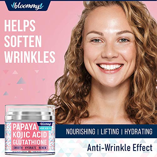 papaya kojic acid glutathione cream Bloommy Papaya Dark Spot Corrector - Best Kojic Acid Cream - Made in USA
