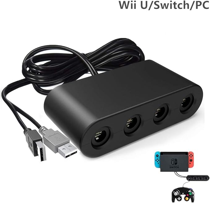 Adaptateur Gamecube Switch,Adaptateur Gamecube à 4 emplacements