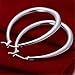 NYKKOLA 925 Sterling Silver Fashion Classic Big Hoop Drop Dangle Earring