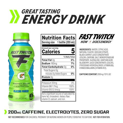 Fast Twitch Energy drink from Gatorade, Glacier Freeze, 12 fl oz