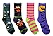 BRIGHT STAR Women's Fun and Colorful Holiday Crew Sock 4 Pair (Halloween#1)