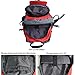 Wosports Solar Charger Backpack Waterproof with 7W Solar Panel Charger for Hiking Camping Travel(40L,Red/Grey)