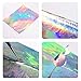 16PCS Holographic Fire Flame Nail Art Stickers Reflections Strip Tape Design Decals DIY Nail Art Decoration (Multicolor)