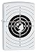 Zippo Target with Holes White Matte Pocket Lighter