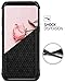BENTOBEN Galaxy S8 Case, Samsung Galaxy S8 Case, Shockproof Glitter Sparkly Bling 2 in 1 Hybrid Hard PC Shiny Faux Leather Chrome Protective Case for Samsung Galaxy S8 2017 (5.8 Inch), Rose Gold