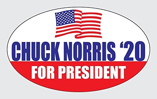 WYCO Products - "Norris 2020" - Elect Chuck Norris '20 poli041717-3 x5-S