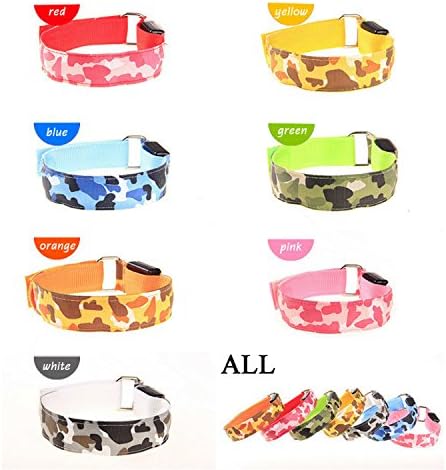 HAMENG® High Quality Safety Work Well Camouflage Flashing Visible LED Sports Gold Armband Belt for Cycling,Jogging,Walking and Running.-Camouflage Armband Set of 2pcs(Random)