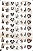The Nightmare before Christmas Nail Decals - Vol III (Jack & Sally) (Set of 54) (Clear Water-slide)