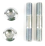 Sellerocity Brand Muffler Bolt Exhaust Stud Nut Kit Compatible with Honda GX240 GX270 GX340 GX390, OEM 90047-ZE2-000
