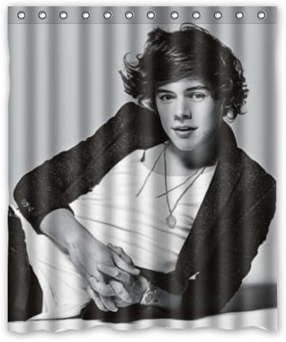 One Direction Harry Styles Custom Waterproof Shower Curtain 60x72