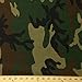 Camouflage Print Fabric Cotton Polyester Broadcloth Camo by The Yard 60