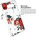 LG V30/LG V30 Plus/LG V30S ThinQ/LG V35/LG V35 ThinQ Case, SWODERS Flower Clear Design Shock Absorbing TPU + Hard PC Bumper Case Cover For LG V30/LG V30 Plus - Red