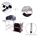 CampLand Outdoor Portable Cook Station Folding Cooking Table Aluminum Camping Kitchen with Storage Organizer, Windscreen, Hooks for BBQ, Partythumb 3