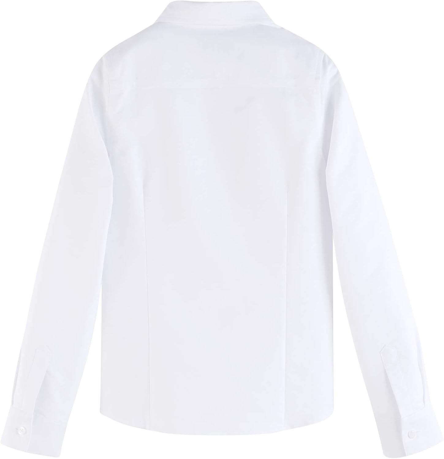 Tommy Hilfiger Long Sleeve Oxford Girls Buttondown Collar Blouse, Kids School Uniform Clothes: Clothing