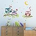 Colorido Removable Cartoon Owl Animal Wall Sticker Art DIY Decals Kids Room Decor